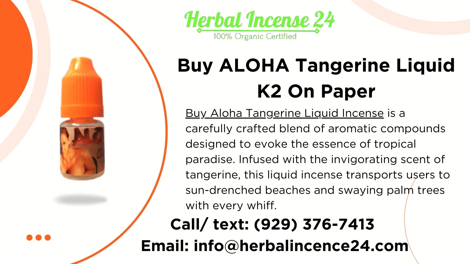 Buy ALOHA Tangerine Liquid K2 On Paper